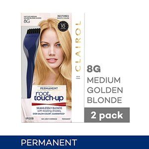 Clairol Root Touch-Up by Nice'n Easy Permanent Hair Dye, 8G Medium Golden Blonde